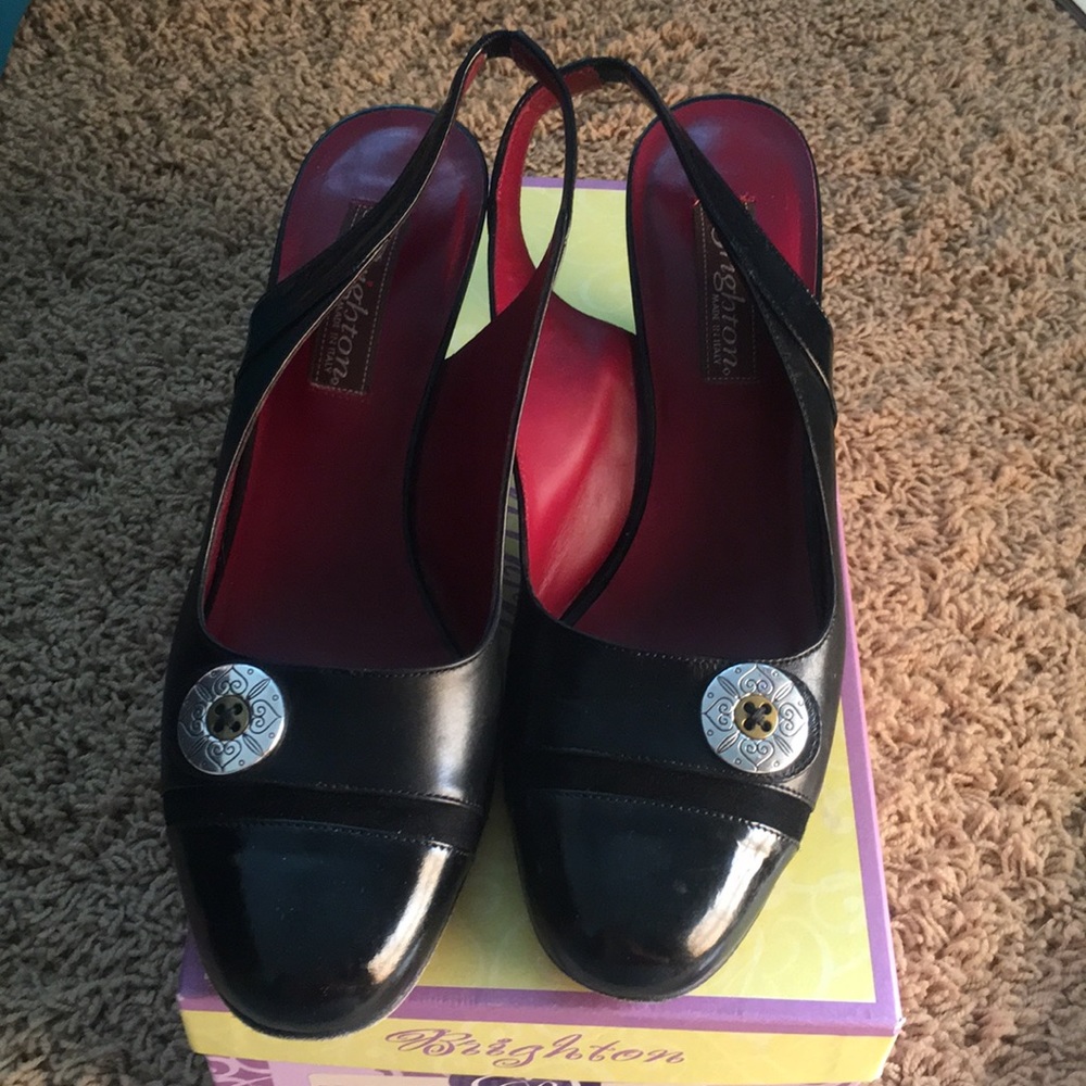 Brighton Bree Black sling back size 8 shoes